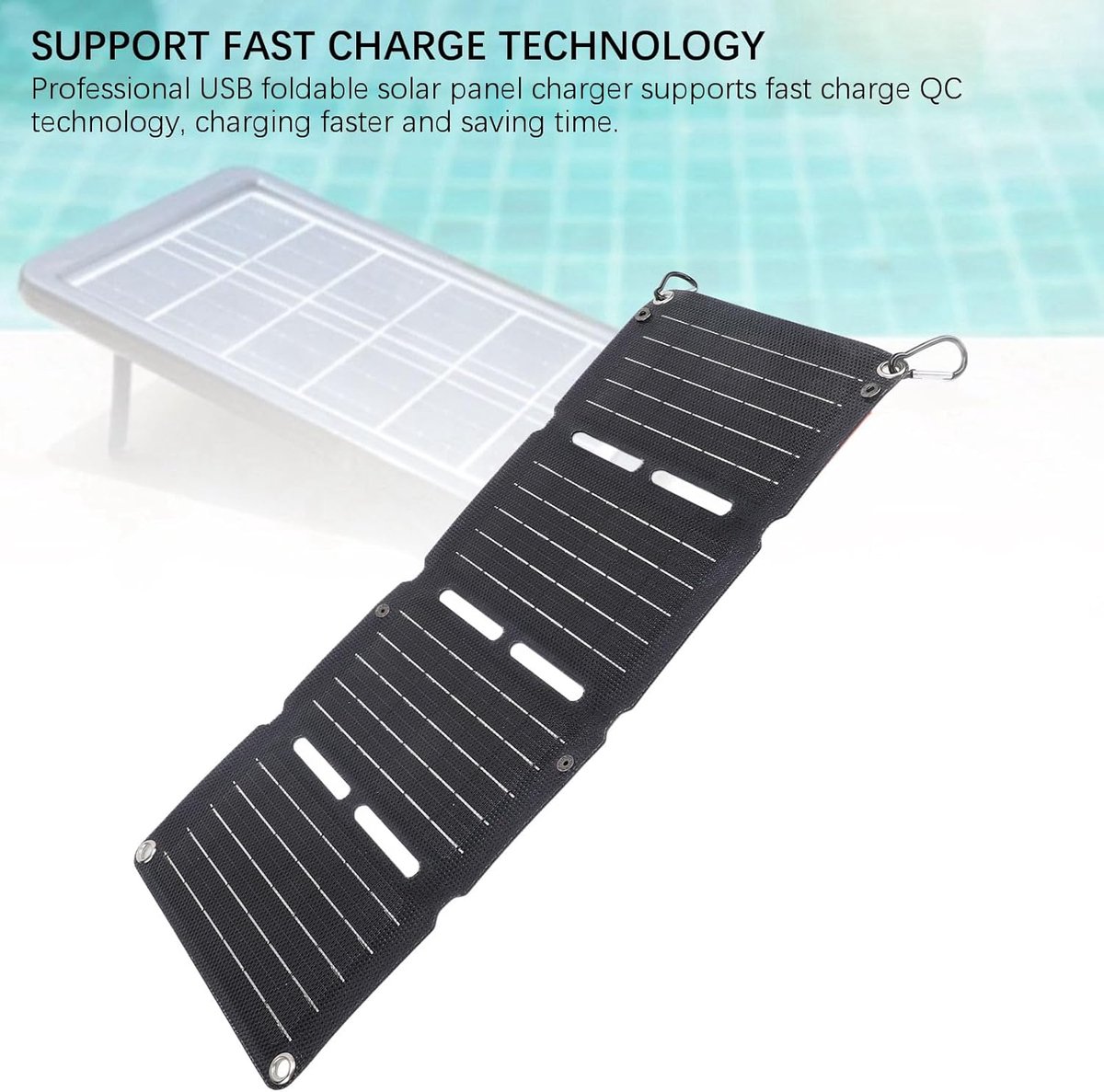 Opvouwbaar Zonnepaneel - Draagbare Energie - Buiten Opladen - Snelle Laadtechnologie - 40W Vermogen - Zwart