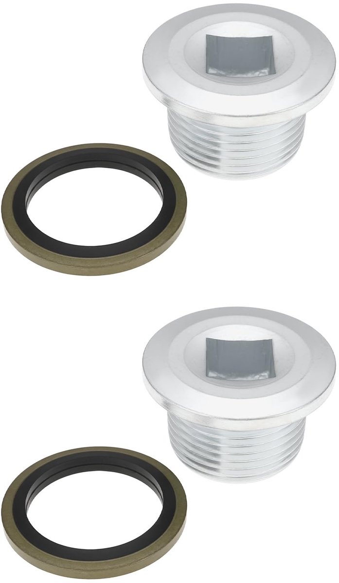 NTH products- Oliepan Afvoerplug 2x - M22x1.5 Schroefdraad - Sluitring - Hoge Weerstand - Verbeterde Afdichting - Eenvoudige Installatie