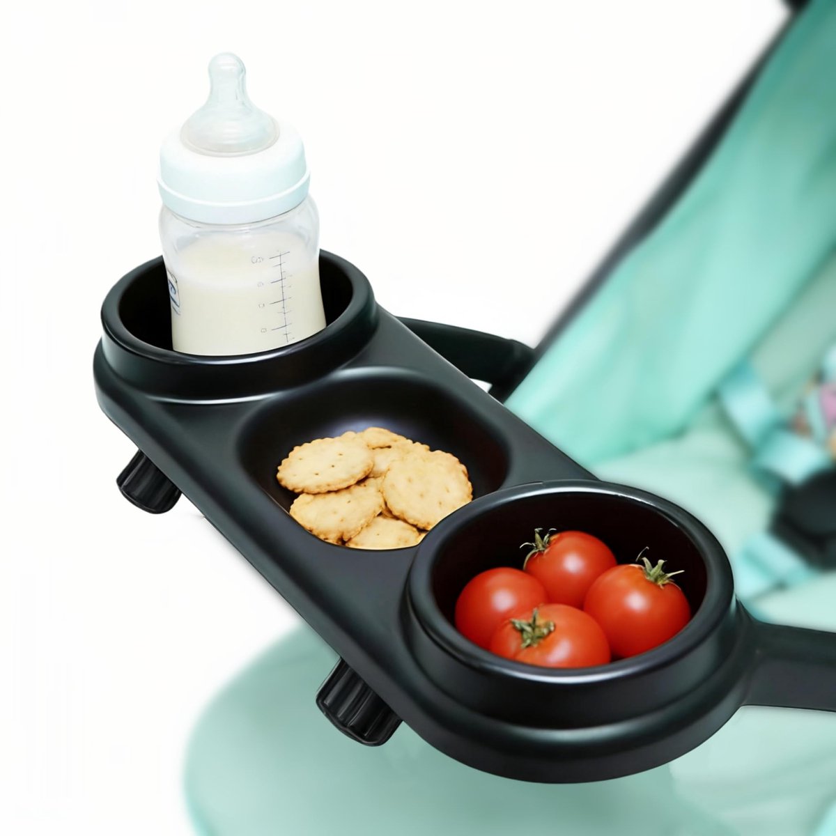 MTTproducts- Snacklade Geïsoleerd - Kinderwagen Accessoires - Ondersteuning voor Drank - Krasbestendig ABS - Temperatuurbestendig - Perfect voor Baby's - Kinderwagenaccessoires
