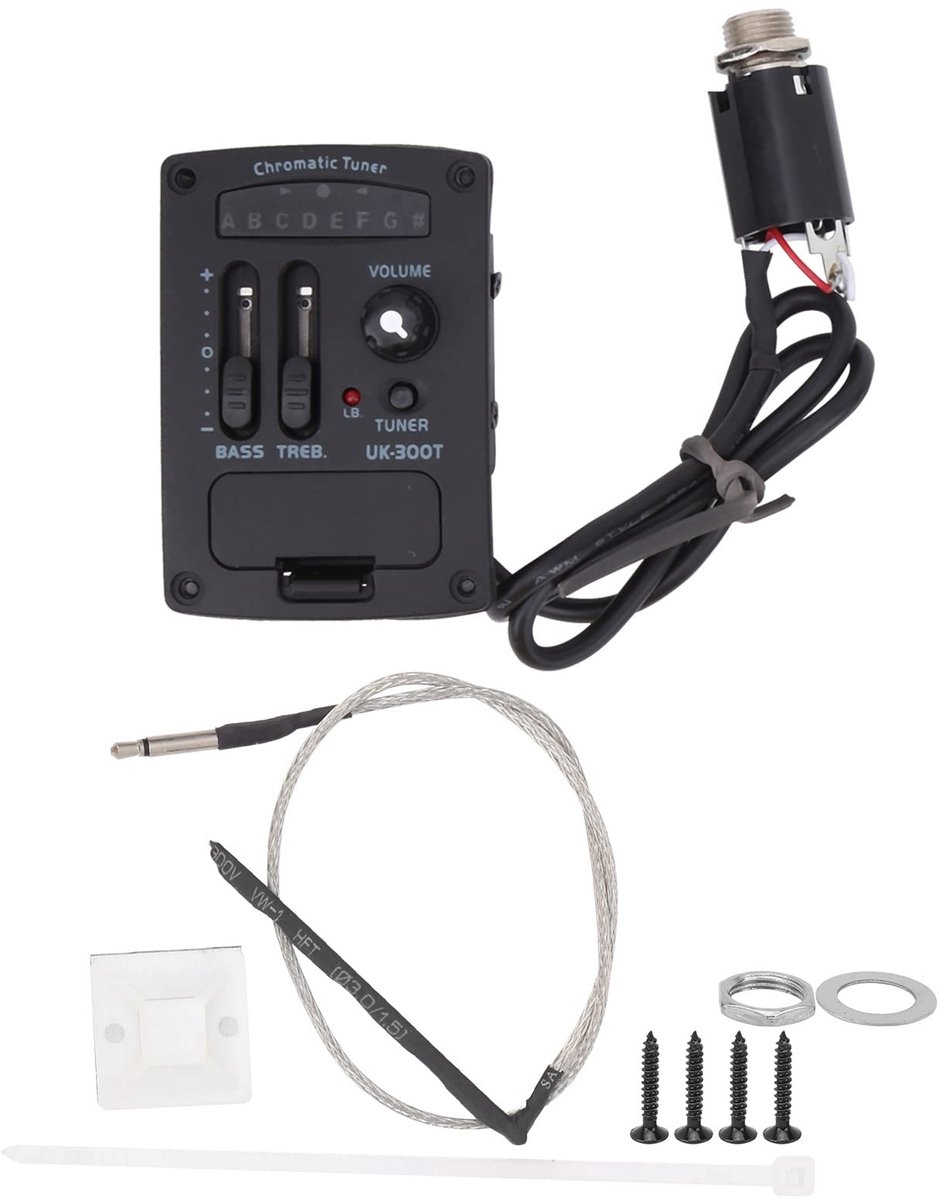 MTTproducts - 2-bands EQ Pickup-tunerversterker voor Ukelele