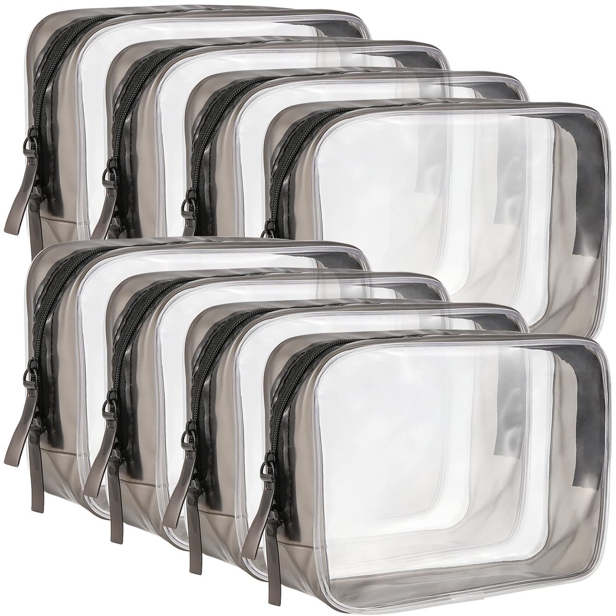 MTTproducts- Make-uptas Waterdicht - Transparante Make-uptas - Make-uptas met Ritssluiting - Make-uptas Klein - Organizer voor Cosmetica - Ideaal voor Vakantie - Cosmetica Tas