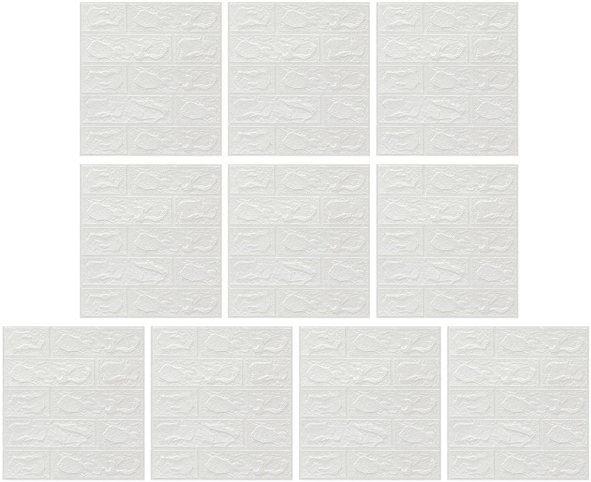 MTTproducts- Muursticker 3D - Decoratieve Wandplaat - Zelfklevend - Premium Schuim - Waterdicht - 38 x 35 cm - Wandpaneel