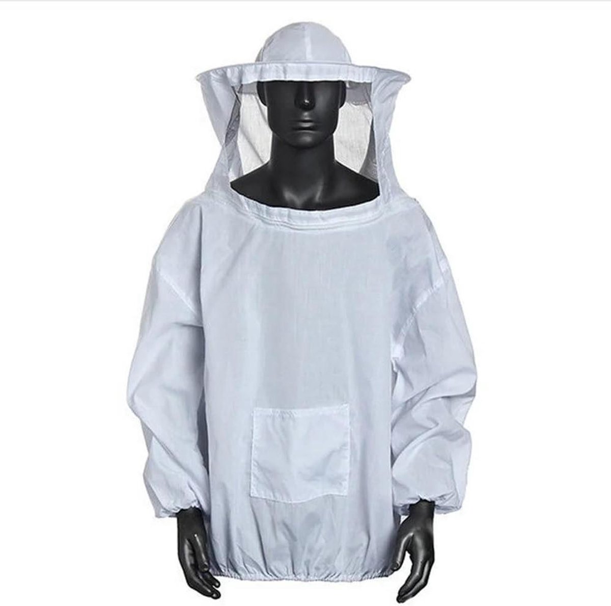 Beschermende Bijenjas - Imkerpak Overall - Bijenhouders Beschermen - Ademend Polyester - 160-180 cm - Wit