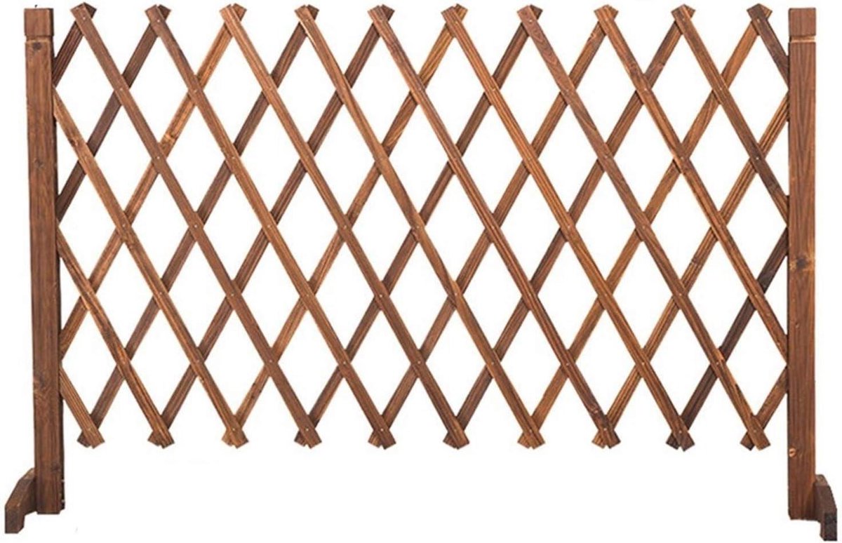 Houten Tuinscherm - Privacyhek - Tuin Aankleden - Uitschuifbaar Ontwerp - 91cm - Natuurlijk Hout