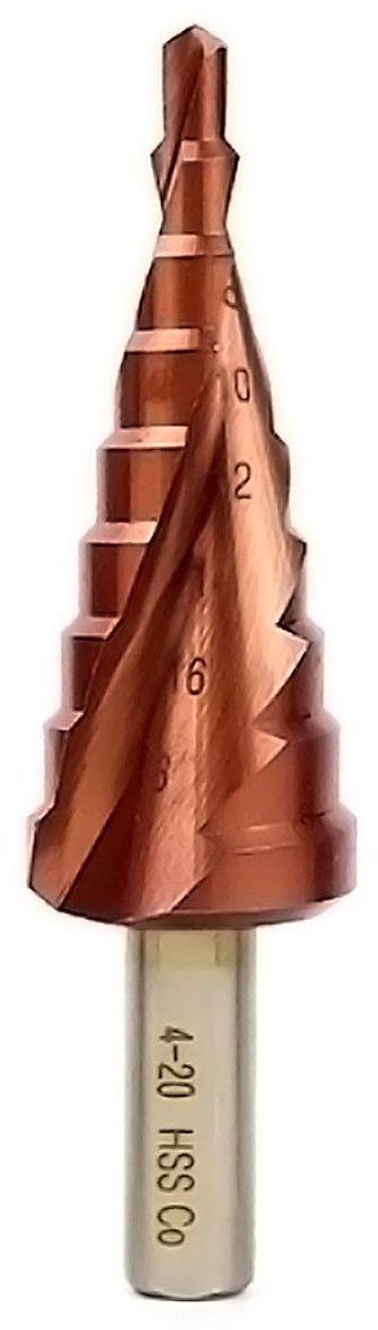 Traagboor Set 4-20 mm - Kobalt HSS M35 Spiraalgroef Boor met Driehoekige Handgreep