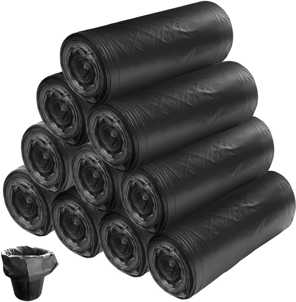 Cosensi- Afvalzakken 20 Liter - 200 Stuks - Afvalzakken voor Keuken - Biologisch Afbreekbaar - Schokbestendig en Waterdicht - 50 x 40 cm - Vuilniszakken