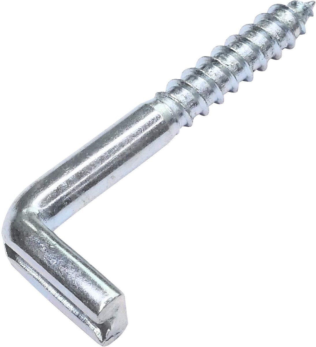 Cosensi- Houtschroef Set van 20 - L-haak 4,4 x 40 mm - Schroefbare Hielbeugel - Schroefbare Oogschroef - Draadboor - Praktisch voor Huishoudelijk Gebruik - Haakschroef
