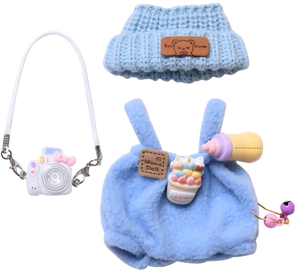 Cosensi- Pluche Pupu-Pop Kleding - Poppenkleding 17 cm - Hoogwaardige Materialen - Eenvoudig Aantrekken - Comfortabele Pasvorm - Elegante Stijl