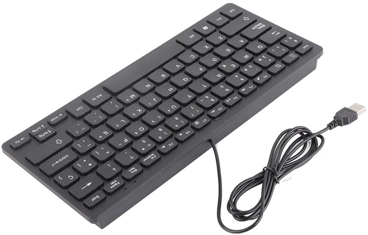 Cosensi - Mini Draagbare Spaanse Toetsenbord USB-interface 78 Toetsen