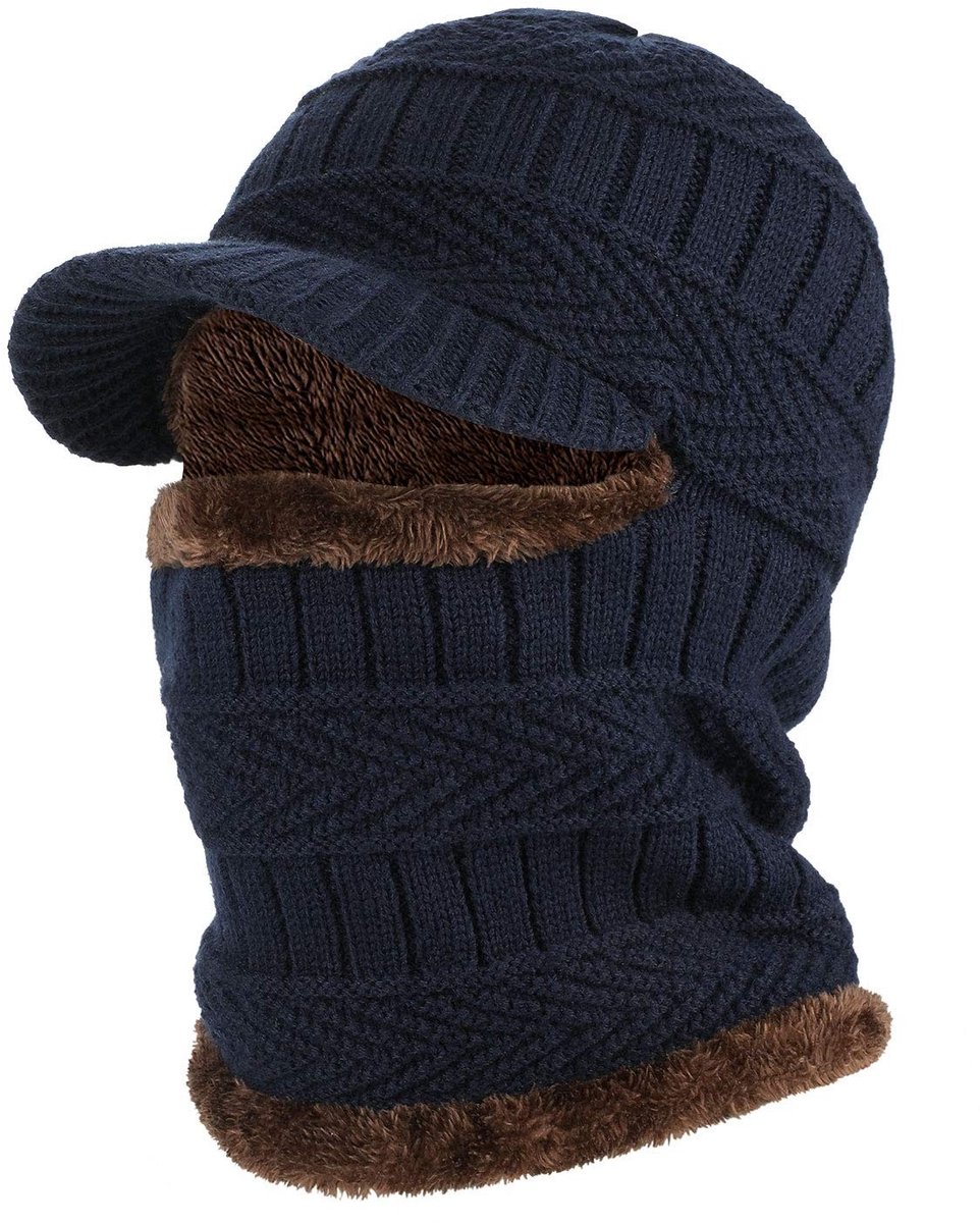 Cosensi- Winterjas Uniseks - Bivakmuts met Nekwarmer - Winddicht - Warm Ski-gezichtsmasker - Duurzaam Acrylvezel - Lichtgewicht Fleece Voering
