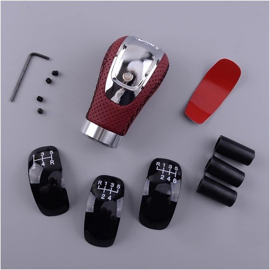 Pookknop Auto - Schakelpookhoes Versnellingspook - Verbeteren Rijervaring - Ergonomisch Ontworpen - Universeel - Rood — afbeelding 2
