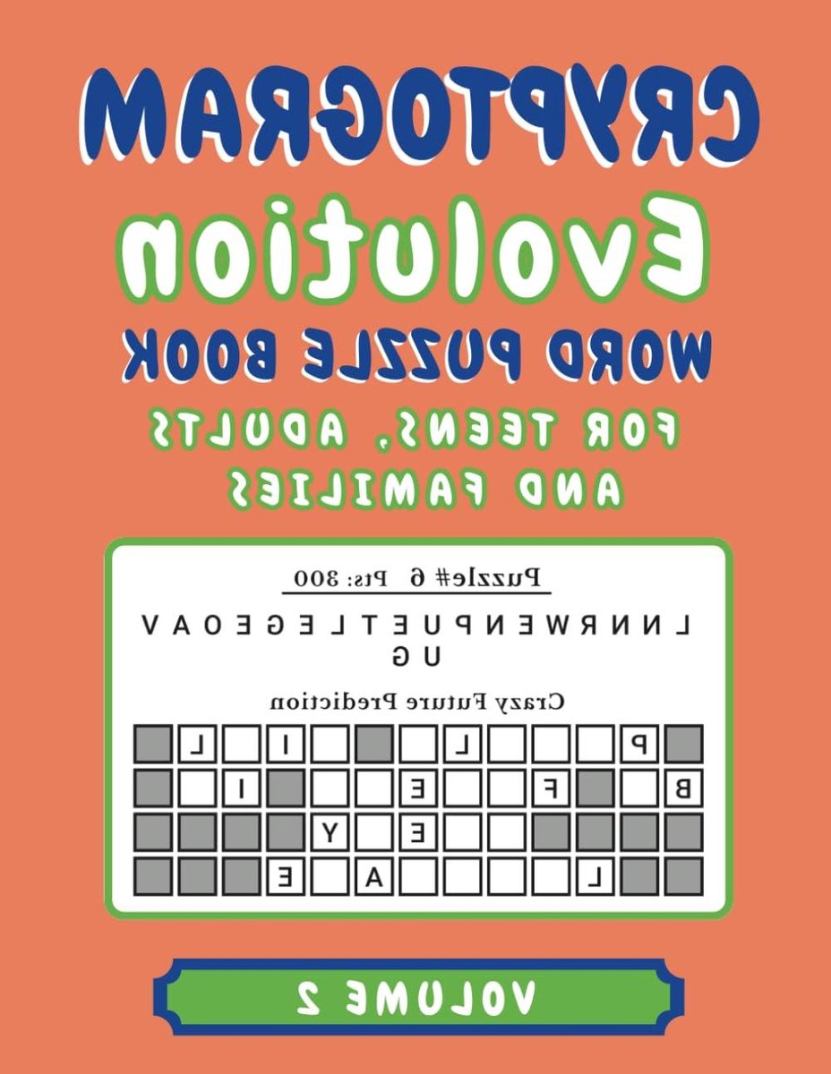 Cryptogram Puzzelboek - Woordspel - Hersenen Trainen - Strategische Plaatsing - 96 Pagina's - Niet Van Toepassing