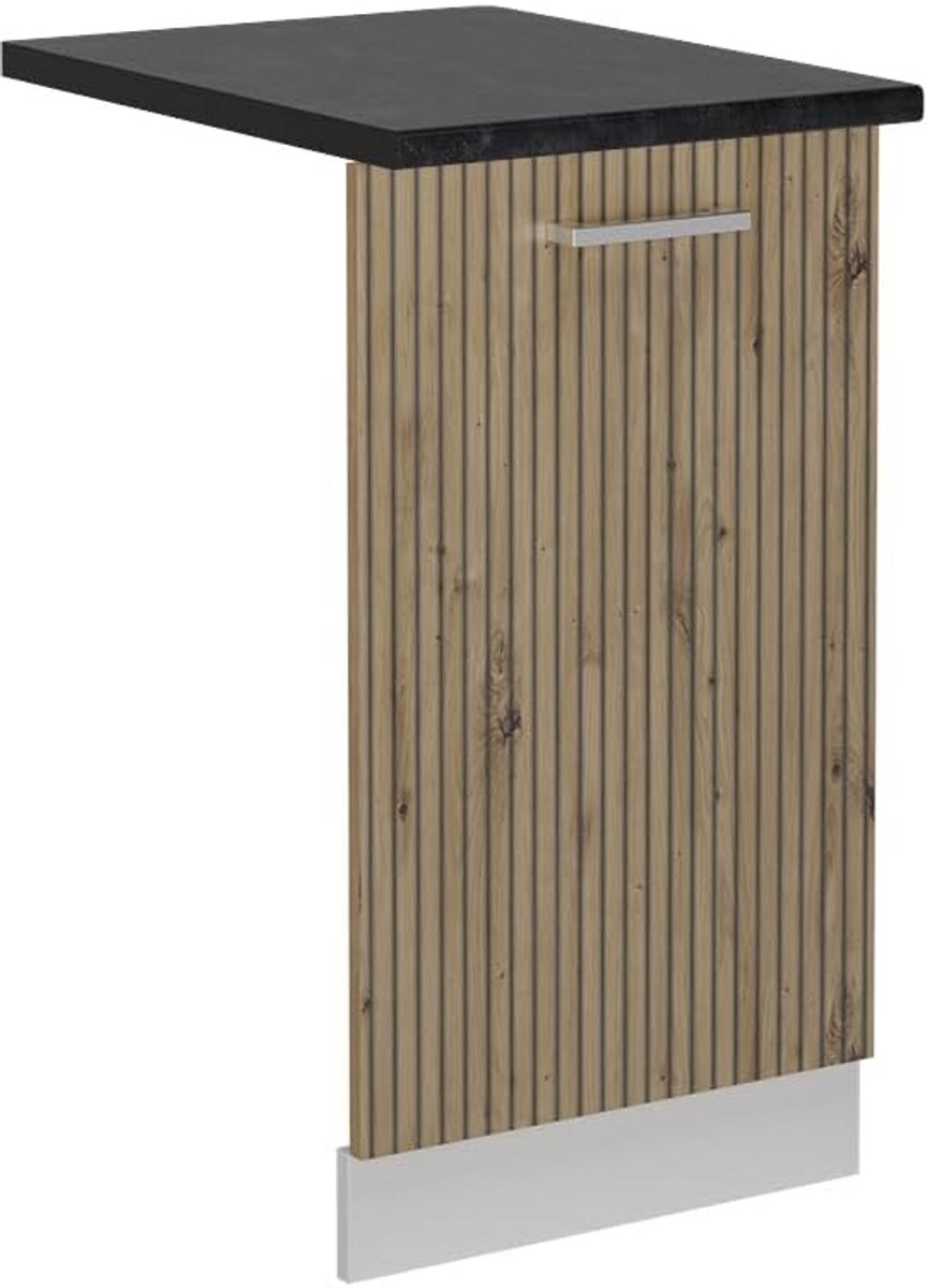 Vaatwasserpaneel 45 cm in Artisanaal Eiken voor Volledig Geïntegreerde Keuken