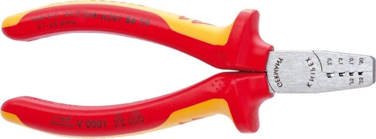 Krimptang Aderhulzen - Aderverbinder tang - Kabelverbindingen Maken - Ergonomisch Greeptype - 175 Gram - Grijs