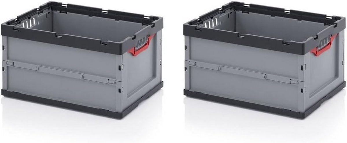 2x Grote Opvouwbare Opbergdozen - Professioneel Opslag & Verhuisdoos 60x40x32 cm
