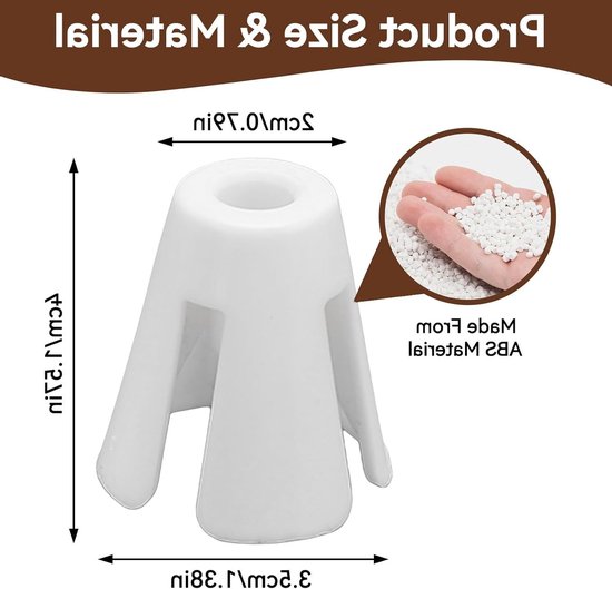 Set van 10 Draadhouders voor Naaimachines - Plastic Cone Holders voor Industrieel Gebruik, Ideaal voor Serger en Spoel Draad — afbeelding 5