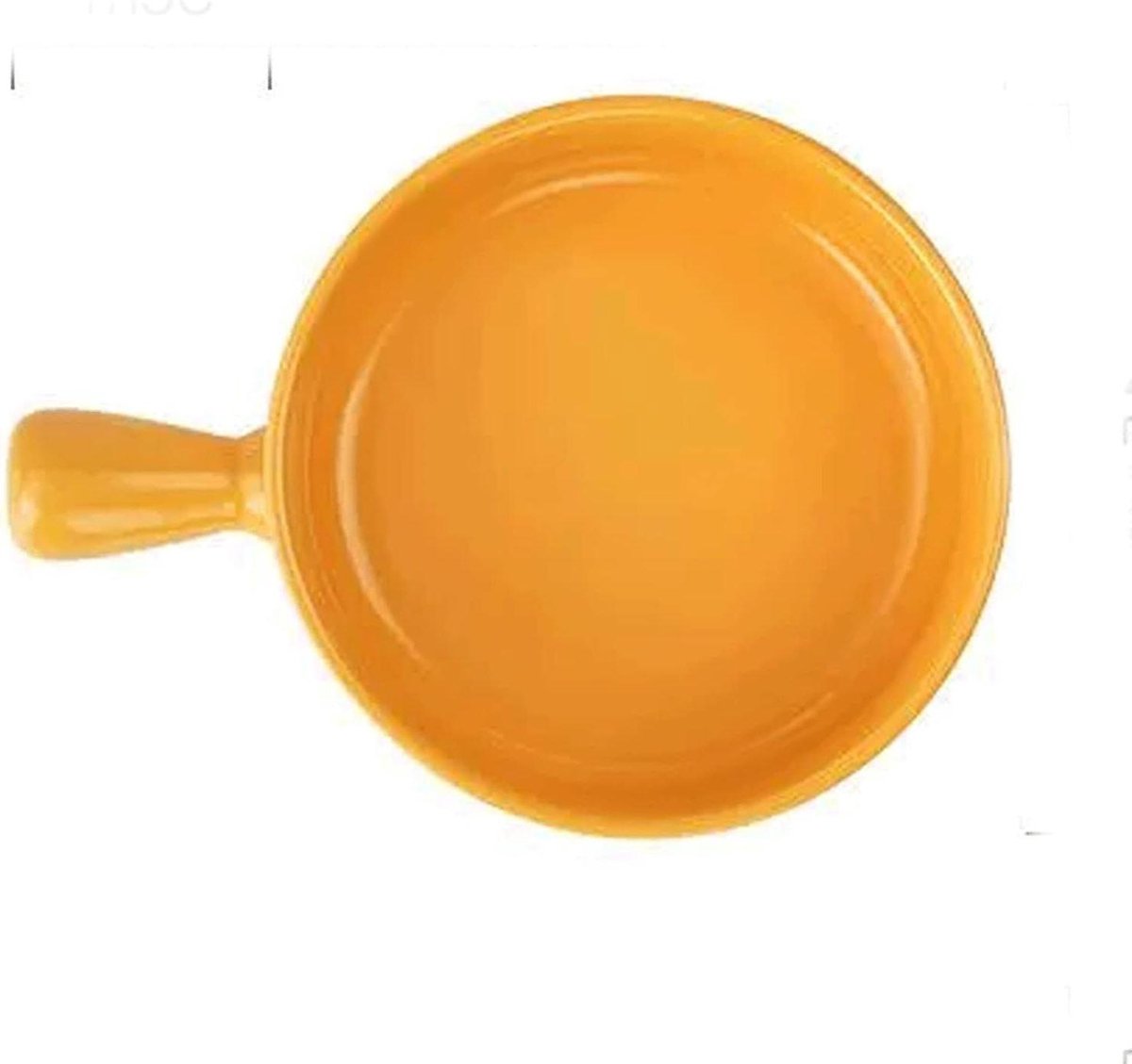 Ovenschaal Keramiek - Geglaceerde schaal - Oven Gebruik - Hittebestendig Materiaal - 15x5x5cm - Geel