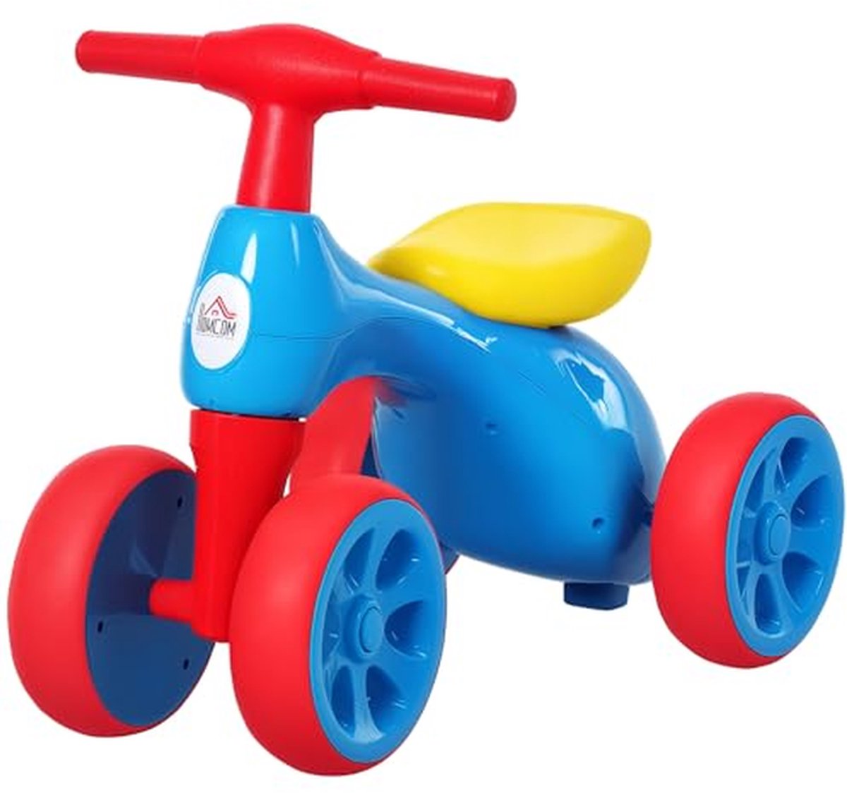 Baby Balance Bike Peuter Training Walker met Rubber Wielen en Speelgoed Opbergbak