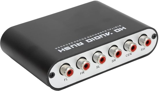 Audiodecoder - Stereo Converter - Home Cinema - 5.1 Kanaals Ondersteuning - Compact Formaat — afbeelding 4