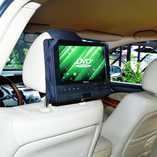 Universele Hoofdsteun Houder voor 10 inch DVD-speler - Draaibaar en Flip - Autohouder voor Achterbank — afbeelding 4