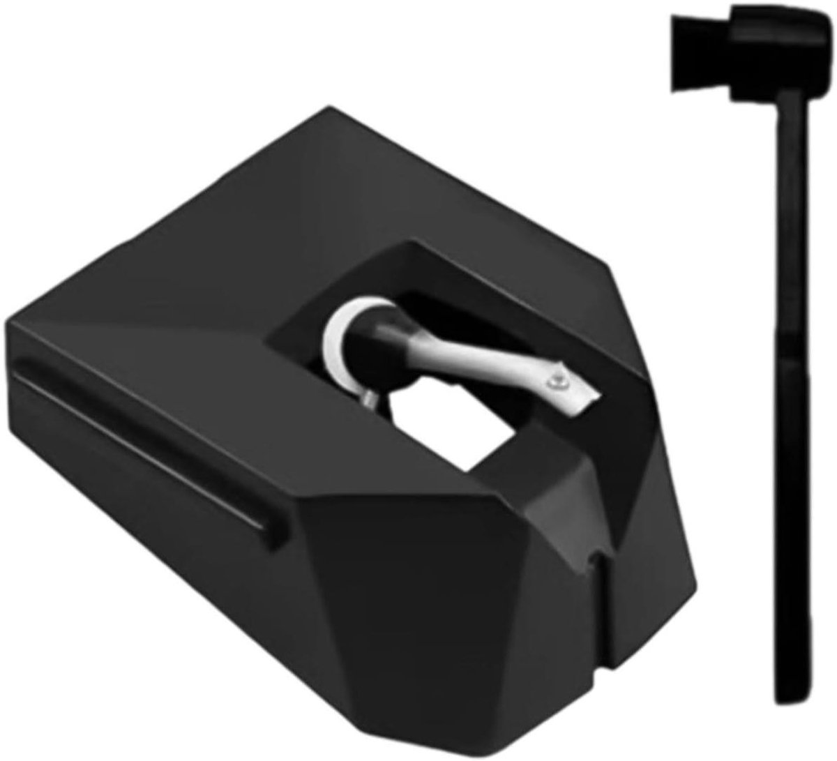 Platenspeler Naald - Stylus Elliptisch - Vinyl Luisteren - Nauwkeurige Audio - 5 x 4 x 2 cm - Zwart