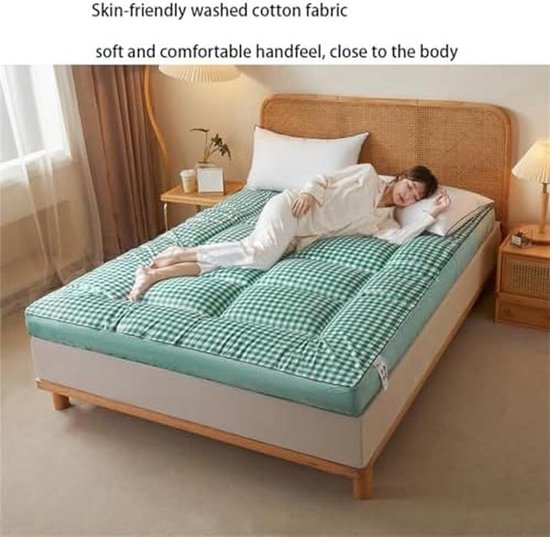 Japanse Vloermatras - Futon Matras - Ruimte Besparen - Draagbaar Lichtgewicht - 200 x 220 cm - Niet gespecificeerd — afbeelding 5