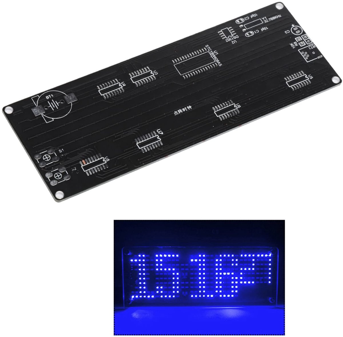 Dailygoody - DIY Digitale LED Klok Kit - Elektronische Rooster Klok - Solderen Practice Kit - Acryl Shell - Voor Studenten en DIYers - 5V LED Kle