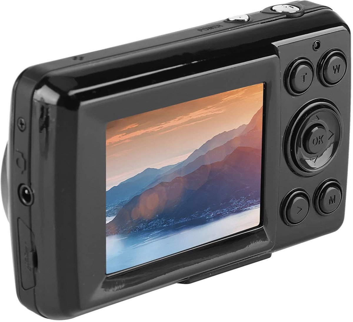 OmGoods - Dailygoody - Zwarte Compacte Vlogcamera - 16MP - HD Digitale Videocamera - Lichtgewicht - 720P 30FPS - 4X Zoom - Geschikt voor Beginners - Compac
