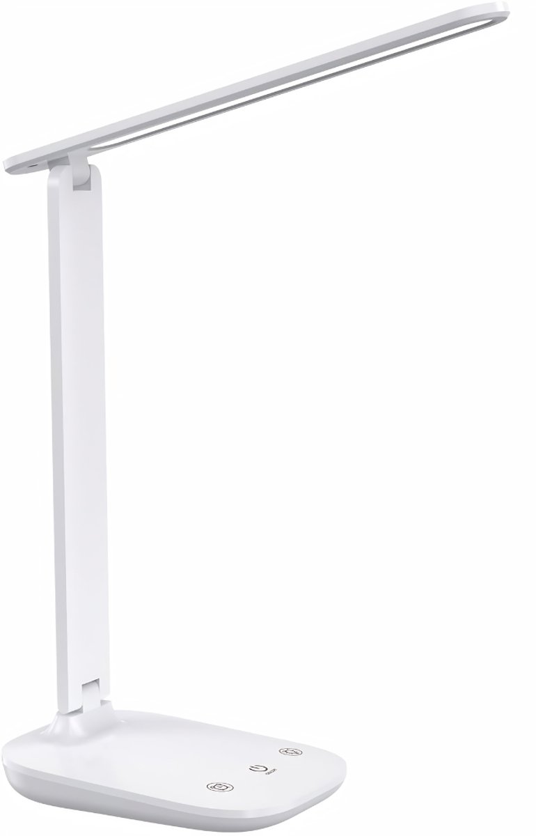 AHD® Bureaulamp LED - Burolamp - Bureaulamp Met Klem - Bureaulamp Kind - Bureaulamp LED Dimbaar - Wit - 13cm x 32cm x 8cm