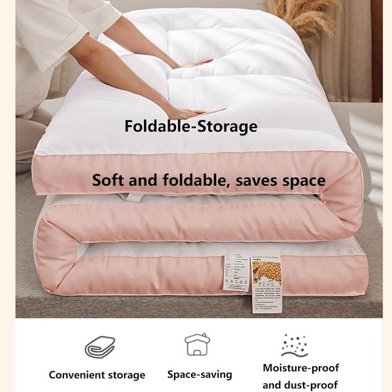 Japanse vouwmatras - Orthopedisch bed - Comfortabel slapen - Ruimtebesparend ontwerp - 120 x 190 cm - Niet gespecificeerd — afbeelding 2