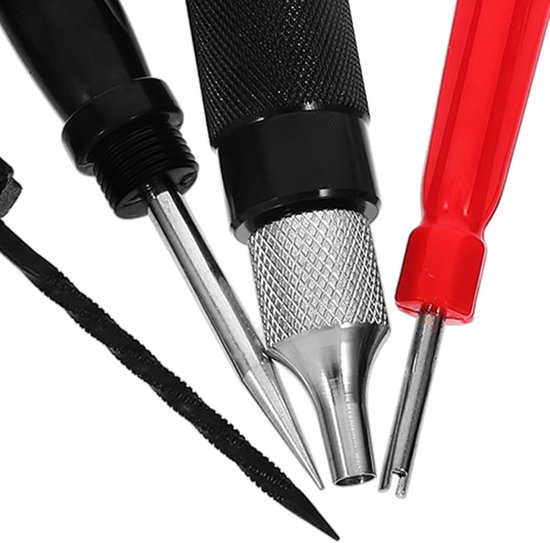 Bandenreparatieset Motor - Snelle Reparatie - Onderweg Repareren - Duurzaam ABS Rubber - 12.50X2.45X2.45CM - Diverse Kleuren — afbeelding 4