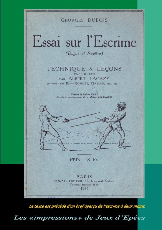 Essai sur l'Escrime (Dague et Rapière) - cover