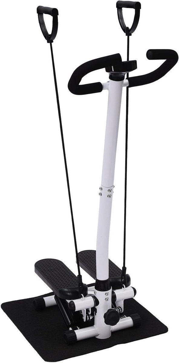 Mini Stepper - Thuis Fitness - Cardio Training - Met Display - 150 kg Capaciteit - Zwart