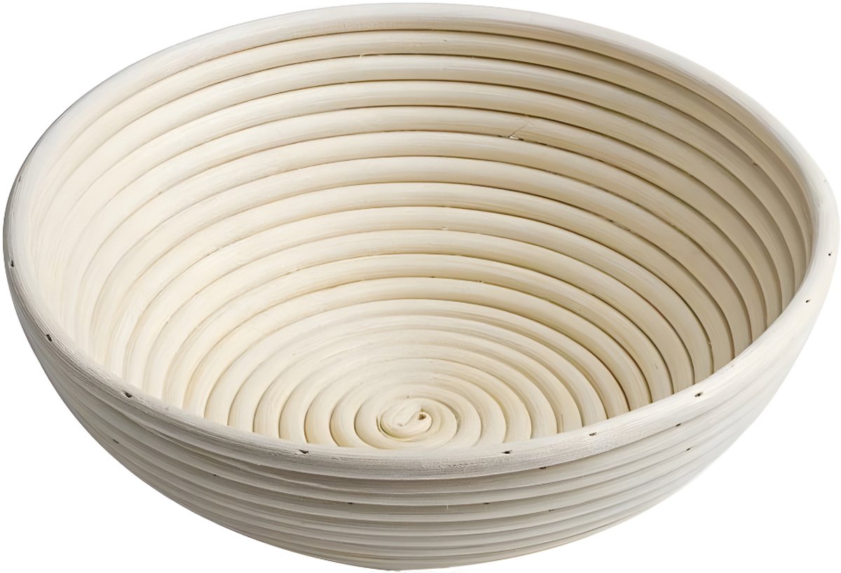 KAD® Rijsmand - Rijsmandje Broodbakken - Duurzaam Rotan- Rijsmandje Ovaal - Beige - 22cm x 22cm x 9cm