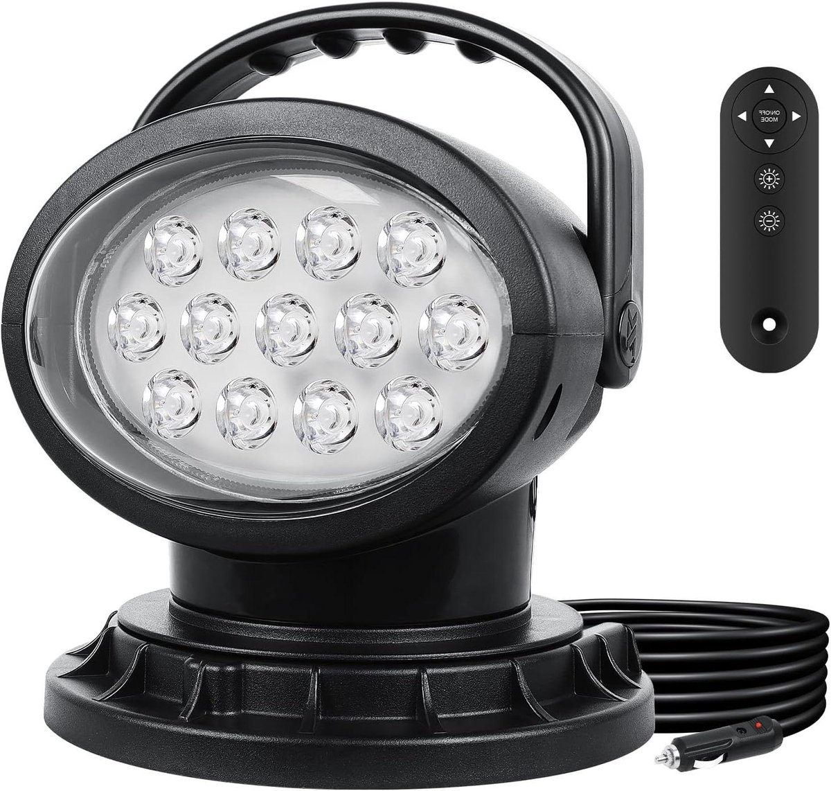 LED Zoeklicht - Roterende Spot - Buitenverlichting - 360 Graden Rotatie - 39 Watt - Zwart