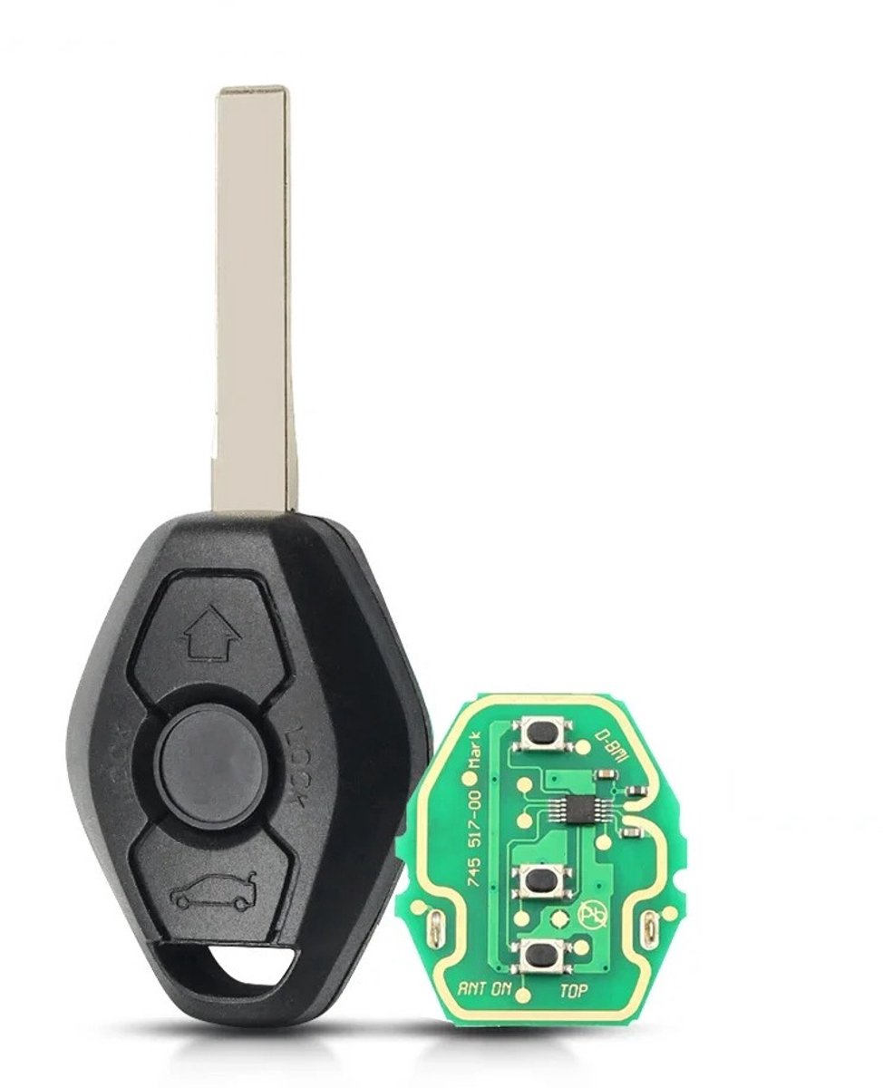 XEOD 3 knops autosleutel - Complete sleutel - Met electronica - Geschikt voor BMW - 433MHZ - 7935 - 1 stuks