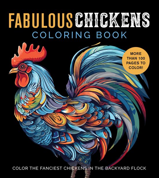 Chartwell Coloring Books- Fabulous Chickens Coloring Book - cover