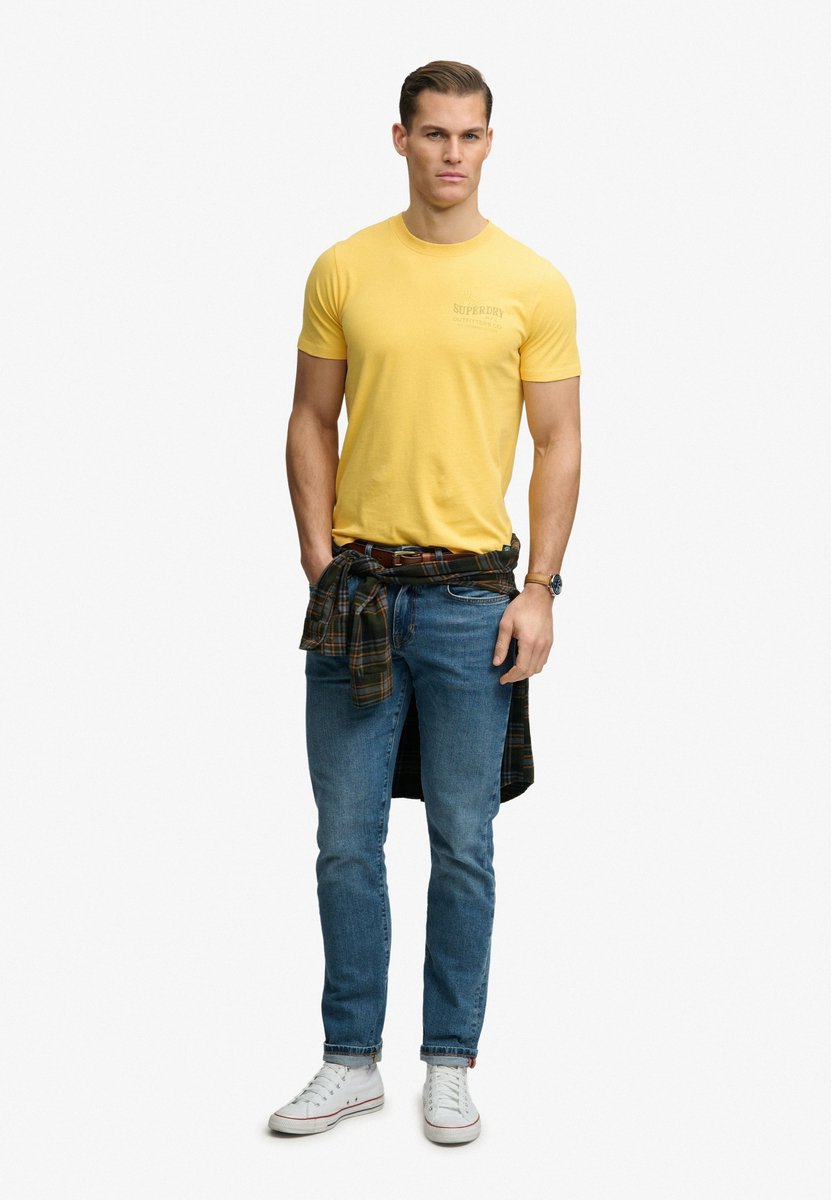 Superdry Outdoors Mountain Relaxed T-shirt Heren T-shirts Geel