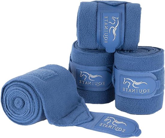 Fleecebandages Paard - Stalbandages Paarden - Beenbescherming - Ademend Fleece Materiaal - Set van 4 - Marineblauw Fleecebandages Paard - Stalbandages Paarden - Beenbescherming - Ademend Fleece Materiaal - Set van 4 - Marineblauw