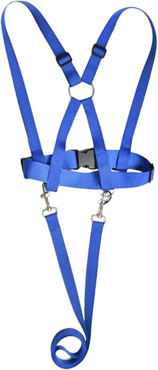 Veiligheidsharnas Kinderen - Veiligheidsriem Kinderen - Outdoor Activiteiten - Versterkte Naad - 200 cm Lengte - Blauw