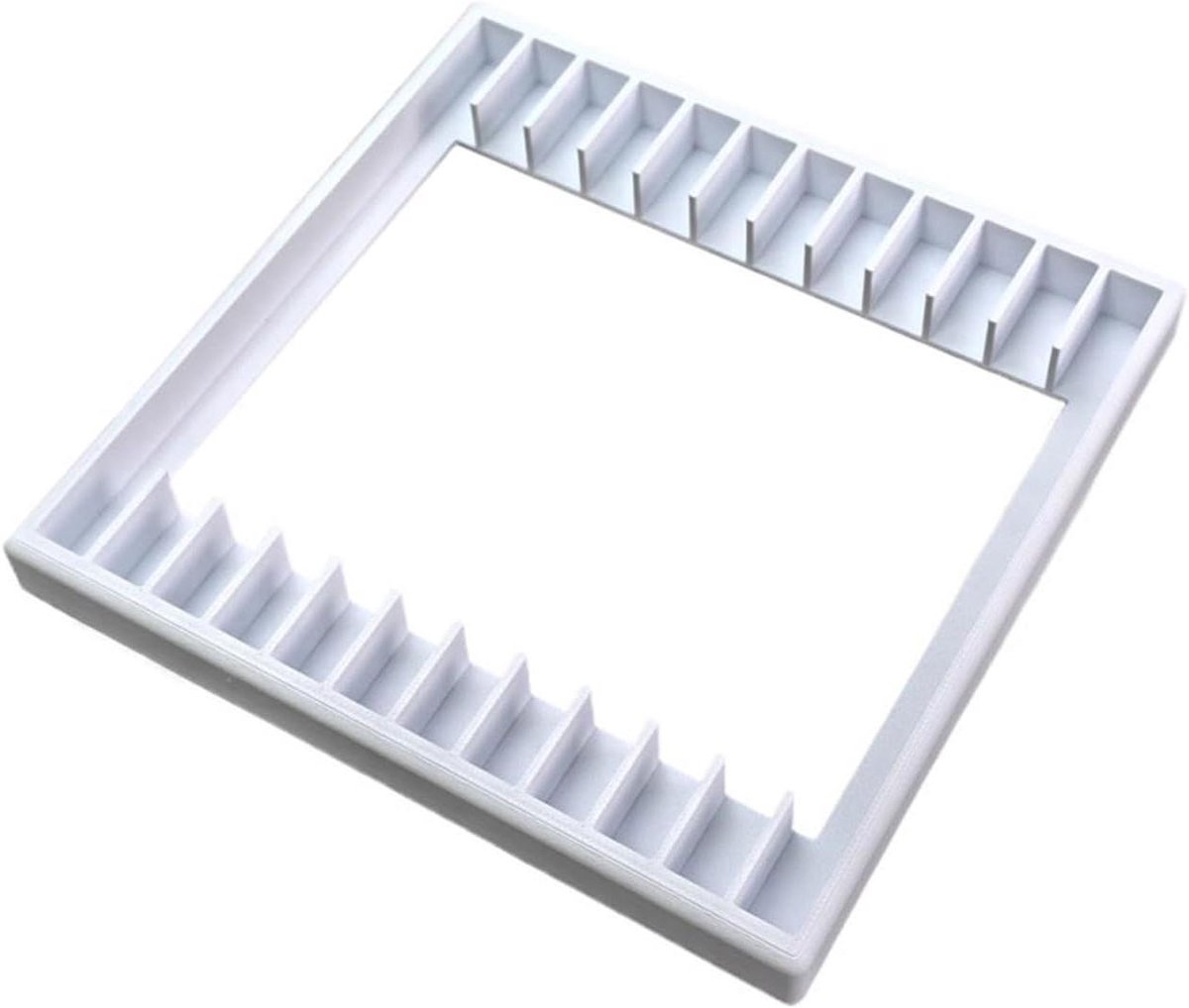 Platenrek - CD Opslag - Muziek Organiseren - Combineert Opslag Display - 12 Albums - Wit