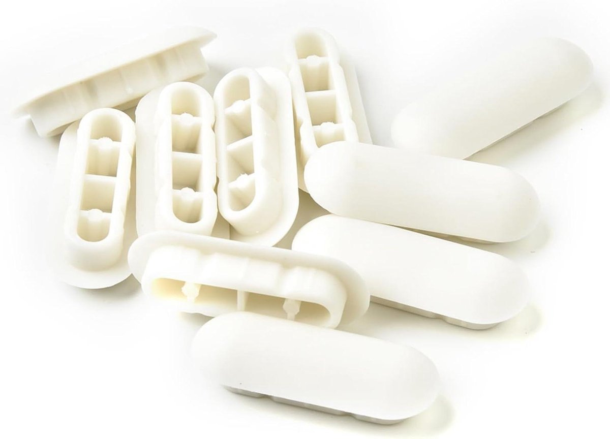 WC-deksel buffers - Toiletbril stoppers - Bescherming toiletpot - Universele pasvorm - 10 stuks - Wit
