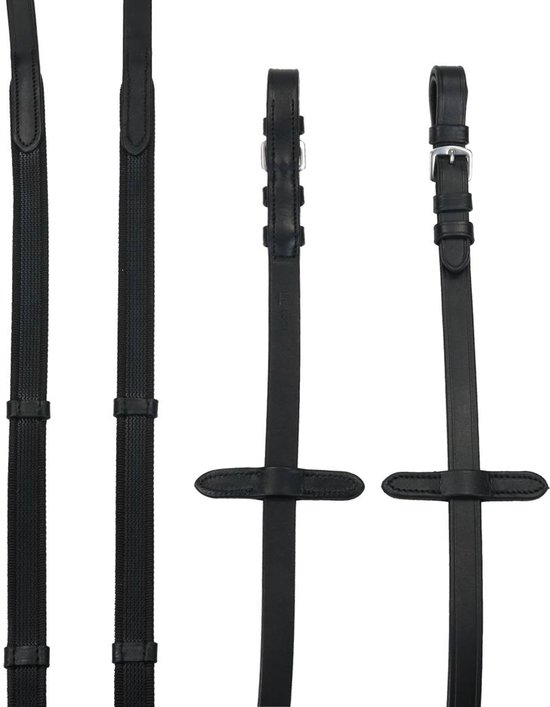 Epplejeck Teugels Epplejeck Antislip Met Stops Zwart | Maat: Paard Epplejeck Teugels Epplejeck Antislip Met Stops Zwart | Maat: Paard