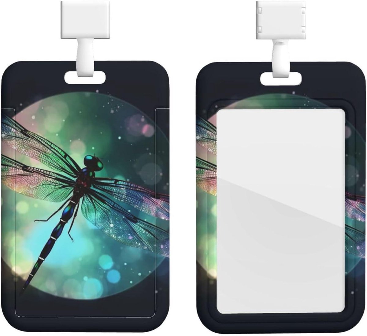ID-kaarthouder - Naam Tag Houder - Veilig Identificeren - Waterdicht en Stofdicht - 63 x 102 cm - Galaxy Libelle