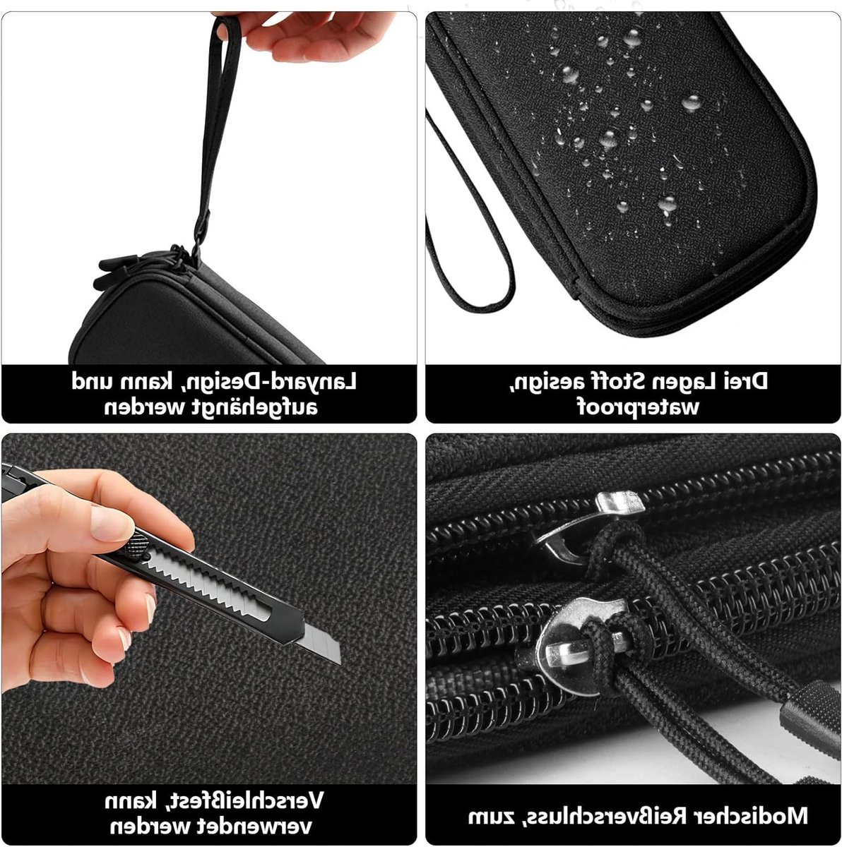 Draagbare waterdichte kabeltas, organizer voor opladers en powerbanks, ideale reisaccessoires voor vakantie en thuisgebruik – foto 2