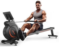 YOSUDA - Fluisterstille magnetische roeitrainer - 16 weerstandsniveaus met APP & LCD - Ruimtebesparend opvouwbaar - Tot 160 kg