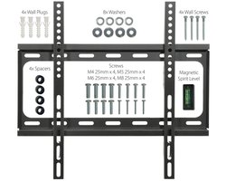 AV:Link SF401 vaste tv-muurbeugel 26-65 inch VESA 400 x 400 tot 30 kg