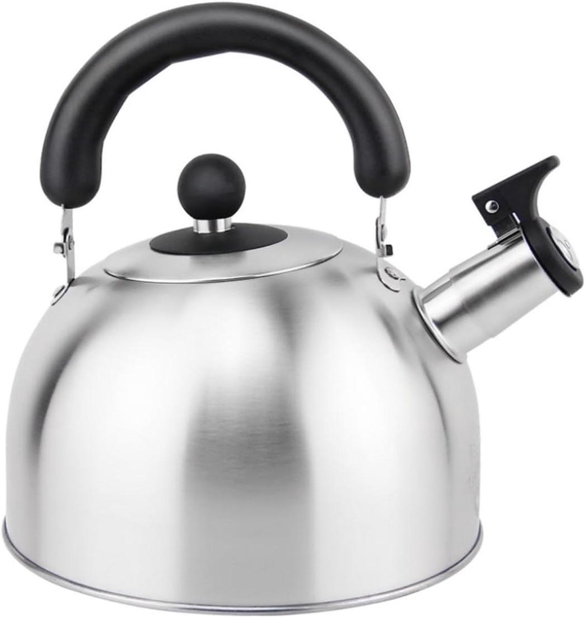 Waterketel - Theeketel Roestvrijstaal - Water Koken - Luid Fluitend Geluid - 3 Liter - Zilverkleurig