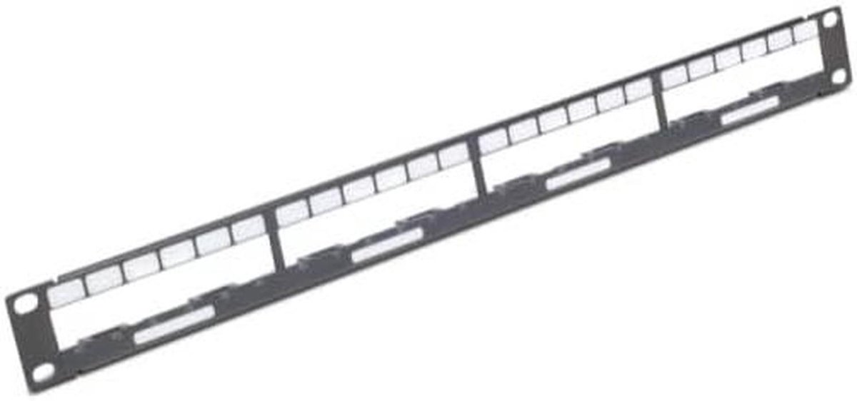 Server Rack Paneel - Patchpaneel - Netwerk Organisatie - 1U Hoogte - 495 cm Breed - Zwart