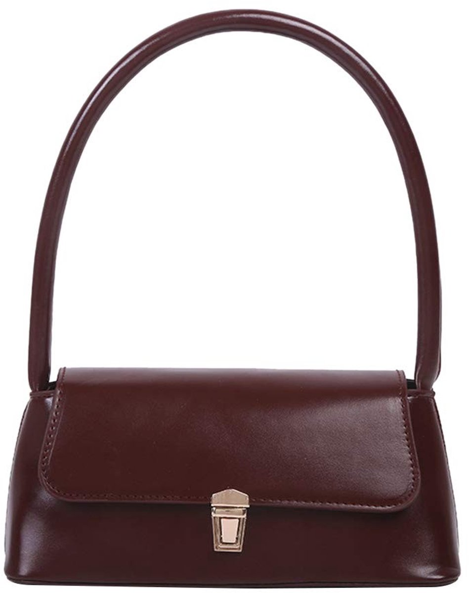 Solidchoice - Dailygoody - Retro Gele Onderarm Tas van PU Leer - Clutch Schoudertas voor Vrouwen
